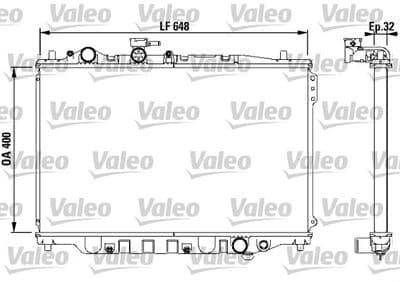 Radiador, refrigeración del motor VALEO 732538
