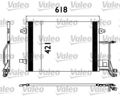 Condensador, aire acondicionado VALEO 817666