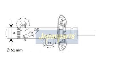 Amortiguador JAPANPARTS MM-01130