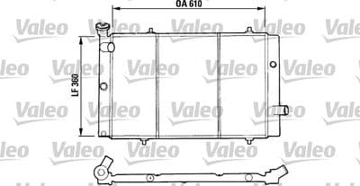 Radiador, refrigeración del motor VALEO 730015