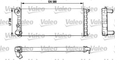 Radiador, refrigeración del motor VALEO 811392