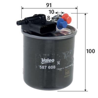 Filtro combustible VALEO 587608