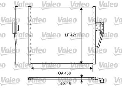 Condensador, aire acondicionado VALEO 817607