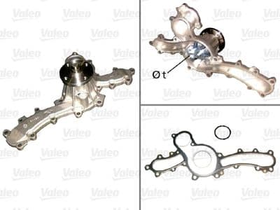 Bomba de agua, refrigeración del motor VALEO 506979