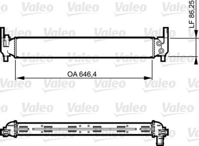 Radiador, refrigeración del motor VALEO 735310