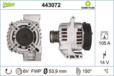 Alternador VALEO 443072