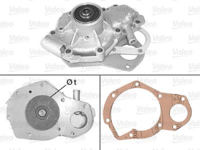 Bomba de agua, refrigeración del motor VALEO 506076
