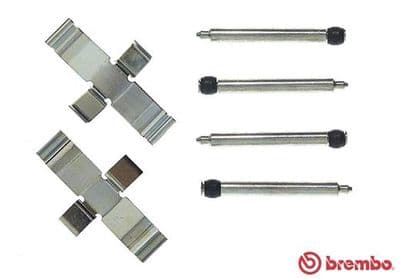 Juego de accesorios, balatas de frenos BREMBO A 02 268