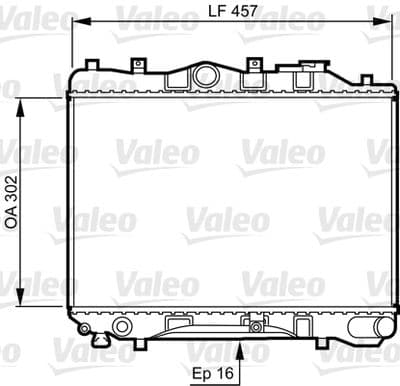 Radiador, refrigeración del motor VALEO 730436