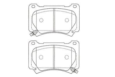 Juego de balatas de freno Kavo Parts KBP-3051
