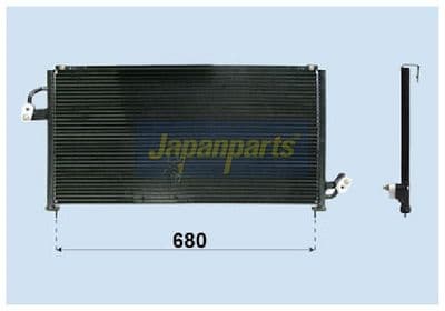 Condensador, aire acondicionado JAPANPARTS CND243007