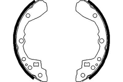 Juego de zapatas de frenos Kavo Parts BS-4401