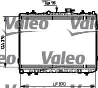 Radiador, refrigeración del motor VALEO 735523