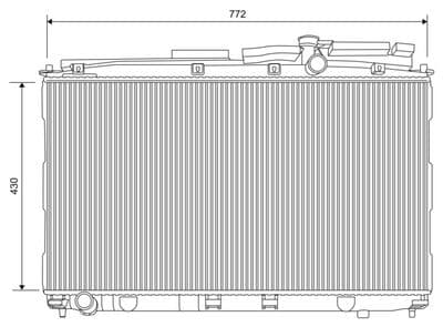 Radiador, refrigeración del motor VALEO 701622