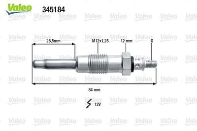 Bujía de precalentamiento VALEO 345184