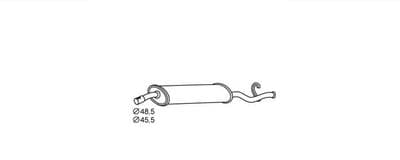 Silenciador posterior HELLA 8LD 366 029-041