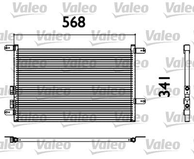 Condensador, aire acondicionado VALEO 817527