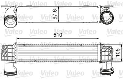 Radiador de aire de admisión VALEO 818664