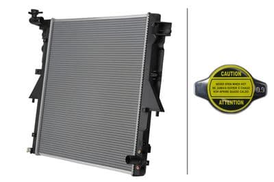 Radiador, refrigeración del motor HELLA 8MK 366 310-631