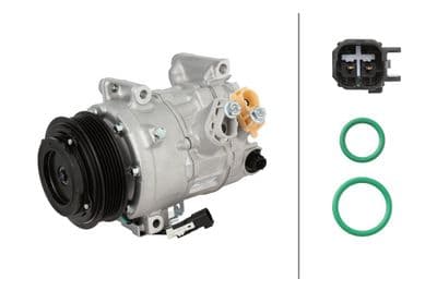 Compresor, aire acondicionado HELLA 8FK 366 204-451