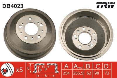 Tambor de freno TRW DB4023