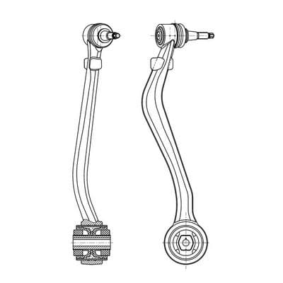 Brazo oscilante, suspensión de ruedas CTR CQ1137R