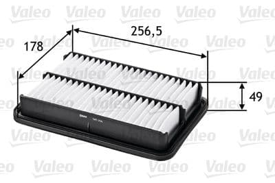 Filtro de aire VALEO 585256