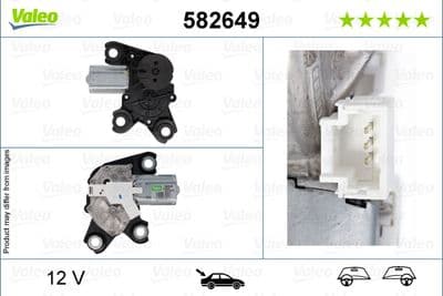 Motor del limpiaparabrisas VALEO 582649