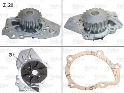 Bomba de agua, refrigeración del motor VALEO 506014
