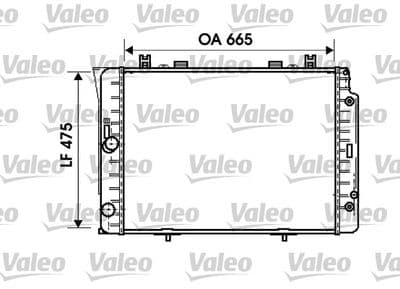 Radiador, refrigeración del motor VALEO 734631