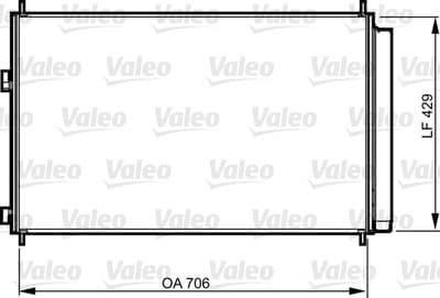 Condensador, aire acondicionado VALEO 814204