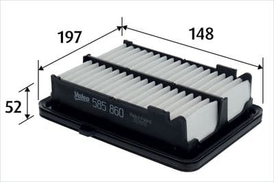 Filtro de aire VALEO 585860