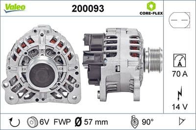Alternador VALEO 200093