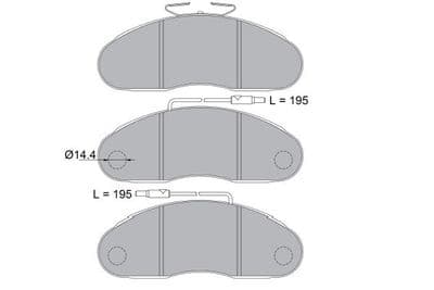 Juego de balatas de freno Kavo Parts KBP-6602