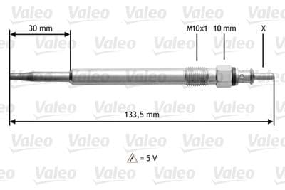 Bujía de precalentamiento VALEO 345188