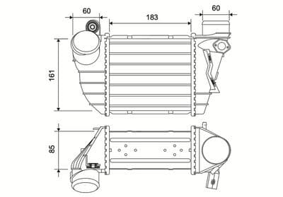 Radiador de aire de admisión VALEO 881587