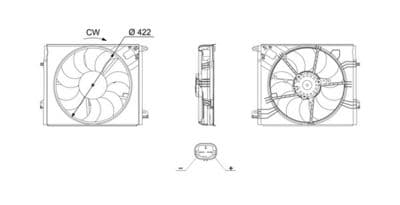 Ventilador, refrigeración del motor MAHLE CFF 764 000S