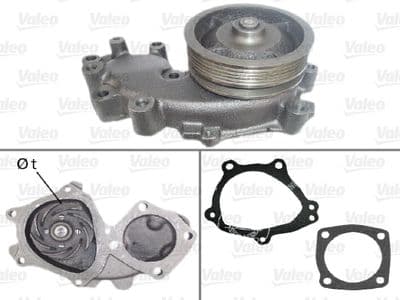 Bomba de agua, refrigeración del motor VALEO 506722