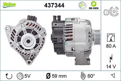 Alternador VALEO 437344