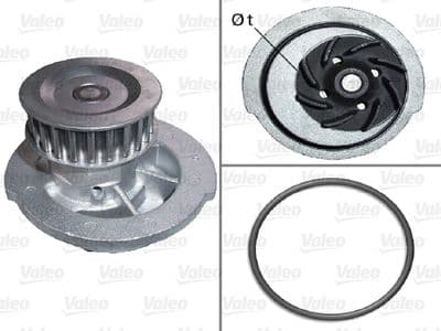 Bomba de agua, refrigeración del motor VALEO 506953