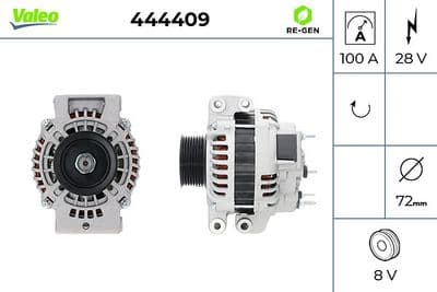 Alternador VALEO 444409