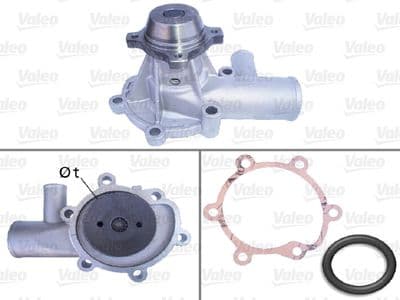 Bomba de agua, refrigeración del motor VALEO 506133