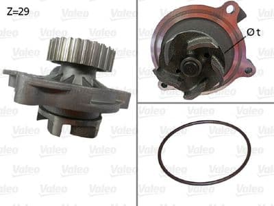 Bomba de agua, refrigeración del motor VALEO 506336