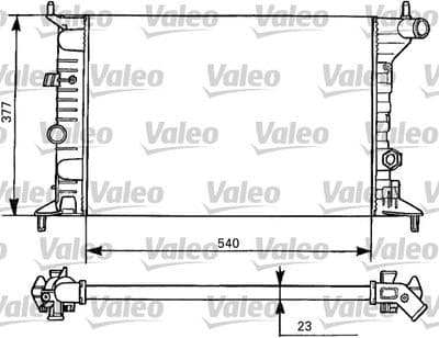 Radiador, refrigeración del motor VALEO 731525