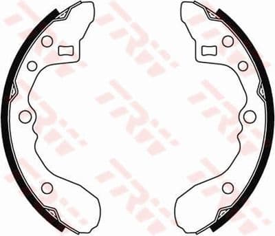 Juego de zapatas de frenos TRW GS8286