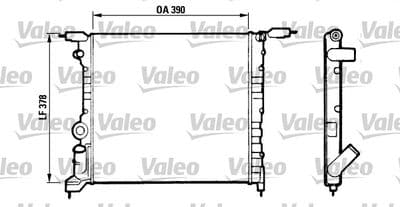 Radiador, refrigeración del motor VALEO 816657
