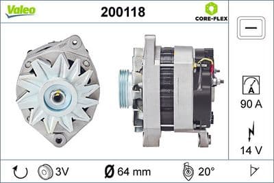 Alternador VALEO 200118