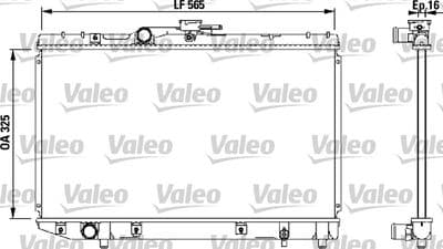 Radiador, refrigeración del motor VALEO 732543