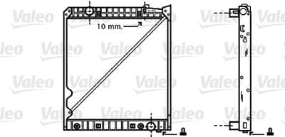 Radiador, refrigeración del motor VALEO 733418