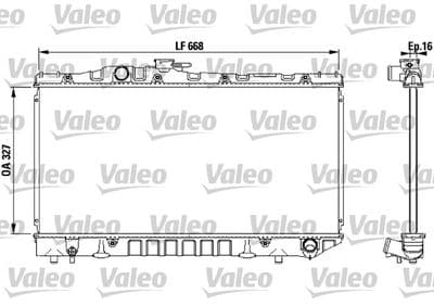 Radiador, refrigeración del motor VALEO 731115
